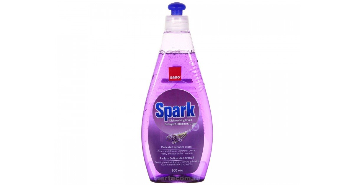 Detergent Vase Sano Spark Lavanda 500ml Mertecom Ro