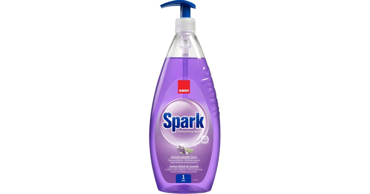 Detergent Vase Sano Spark Litru Lavanda Mertecom Ro