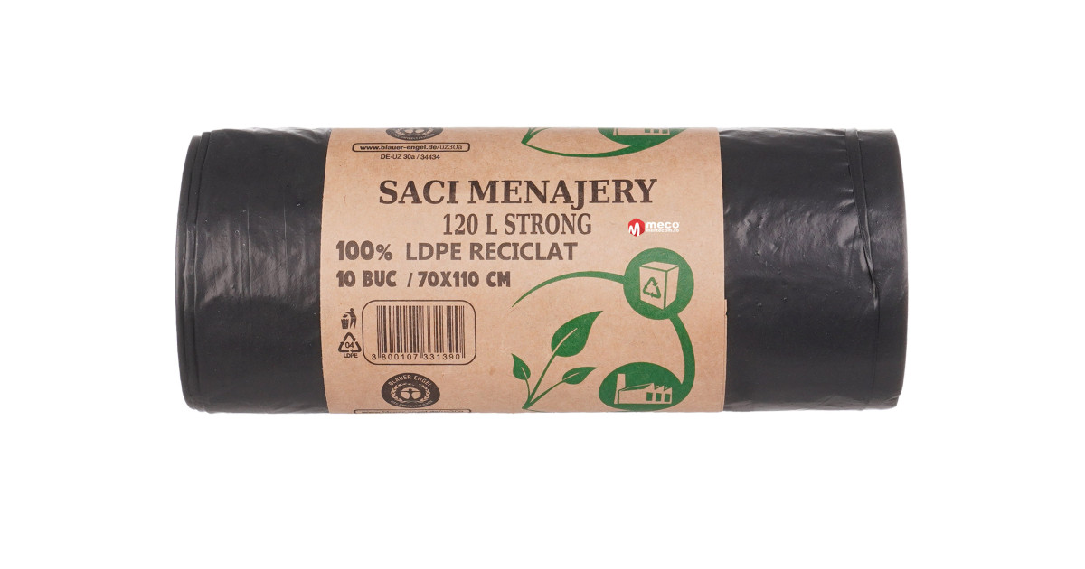 Saci Menajeri Ldpe Reciclat Litri Strong Buc Mertecom Ro