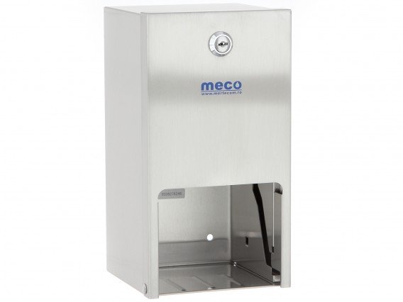 Dispenser inox hârtie igienică dublu Meco HP210