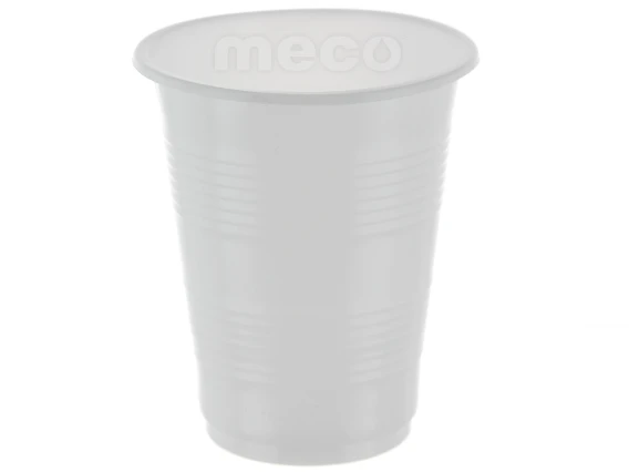 Pahar plastic alb 200ml 100bucati