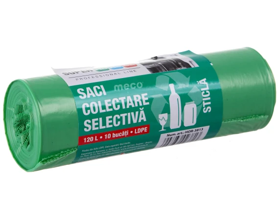 Saci colectare selectiva 120L/10bucati verde