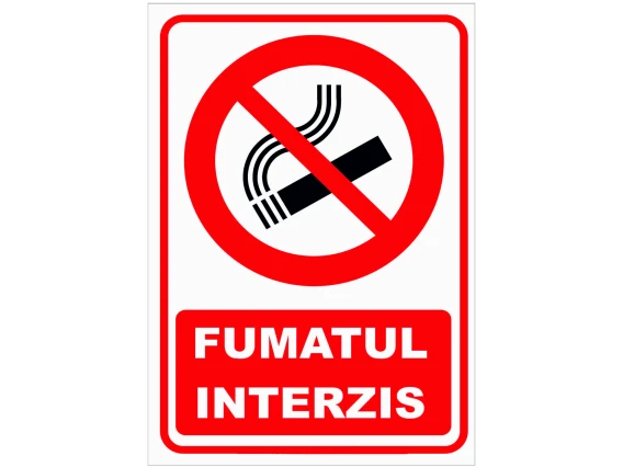 Etichete fumatul interzis autoadezive 29x21cm A4