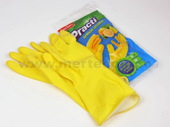 Manusi din cauciuc Paclan galbene (Medium-M)
