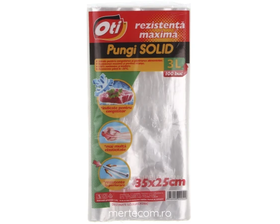 Pungi alimentare Oti 3litri 35x25cm 100bucati