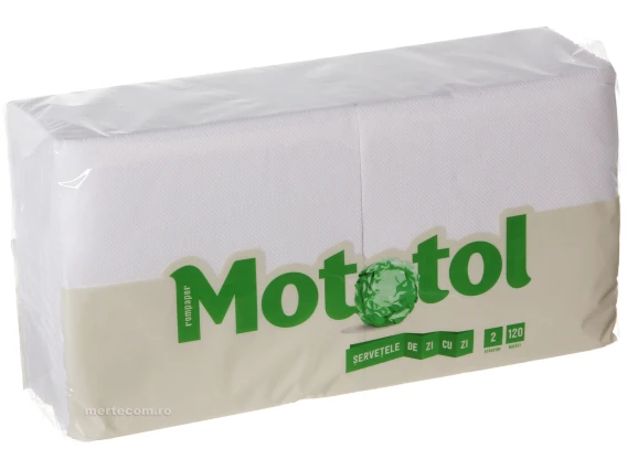 Servetele masa albe 33x33cm 2str 120buc