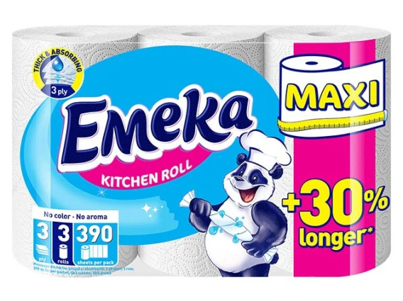Prosop de hartie Emeka 3straturi 390foi 3role (No aroma)