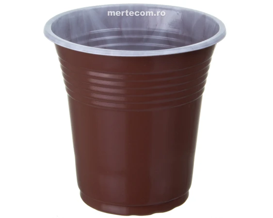 Pahare cafea maro 160ml 100 bucati