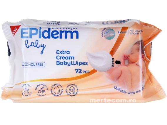 Servetele umede Epiderm Extra Cream 72 buc