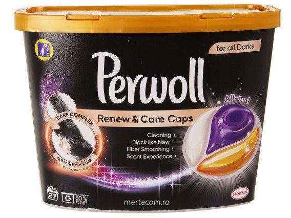 Detergent capsule Perwoll Renew&Care Black 27 capsule