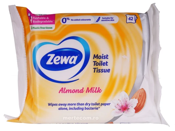 Hartie igienica umeda Zewa 42bucati (Ricin oil & Almond)