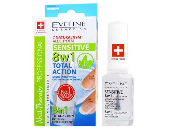 Tratament pentru unghii Eveline 8in1 12ml (Sensitive)