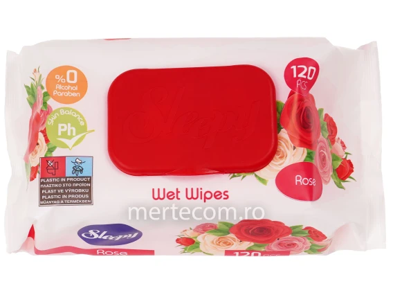 Servetele umede cu capac Sleepy Rose 120buc