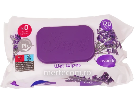 Servetele umede cu capac Sleepy Lavanda 120buc