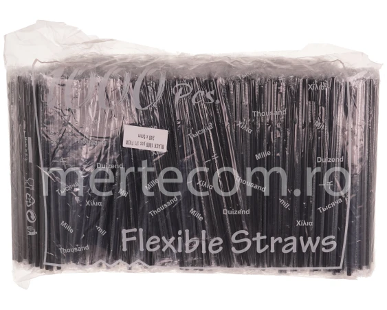 Paie flexibile negre ambalate individual 1000bucati
