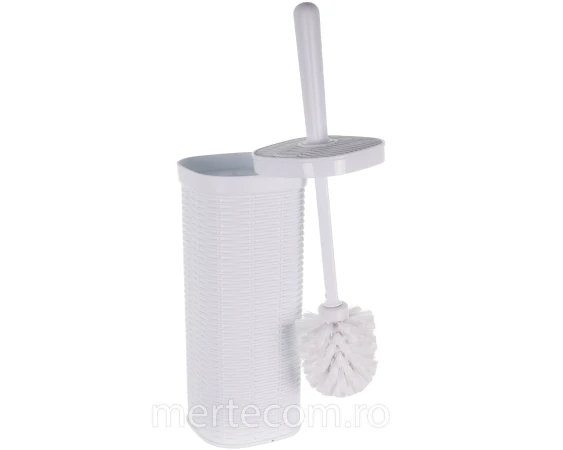 Set wc plastic alb Elegannce 11x11x40cm