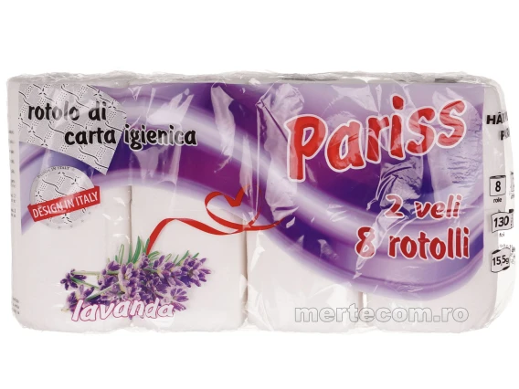 Hartie igienica Pariss 8 role 2 straturi