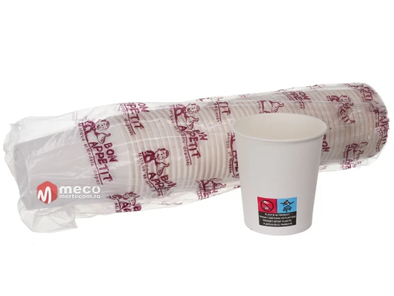Pahar carton unica folosinta 207ml 7oz 50buc