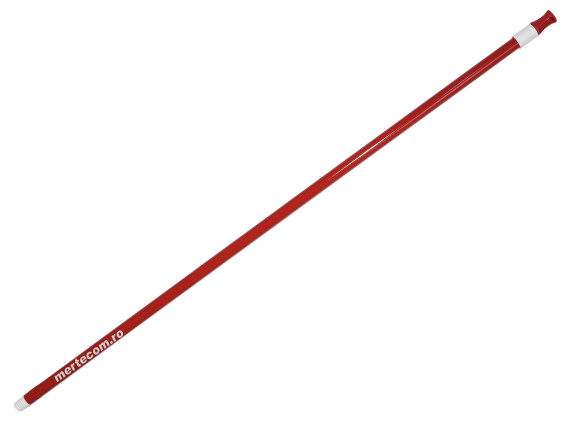 Coada metalica profesionala universala rosie 1.2m