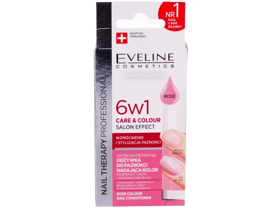 Tratament pentru unghii Eveline 6in1 Rose 5ml