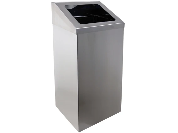 Cos gunoi inox dreptunghiular 36 litri Meco 1513 H-64cm