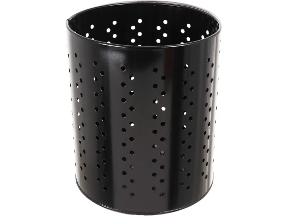 Cos gunoi birou negru perforat Meco 473 H 25cm