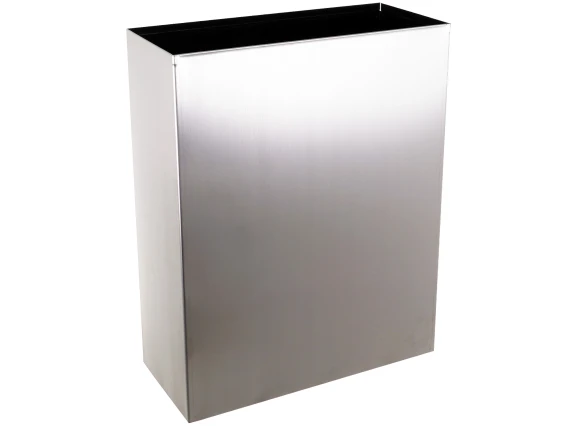 Cos gunoi inox satinat de perete Meco 25 litri H 43,5cm