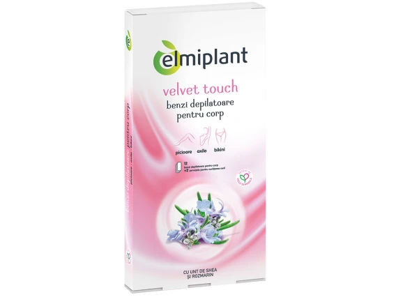 Benzi depilatoare Elmiplant Velvet Touch Pentru Corp 12 buc