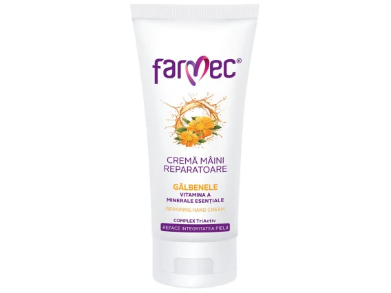 Crema de maini reparatoare cu galbenele Farmec 100ml