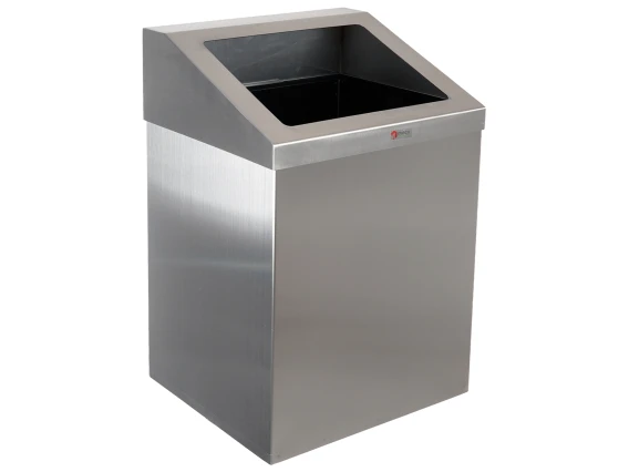 Cos gunoi inox satinat perete RT56 45 litri H-56cm