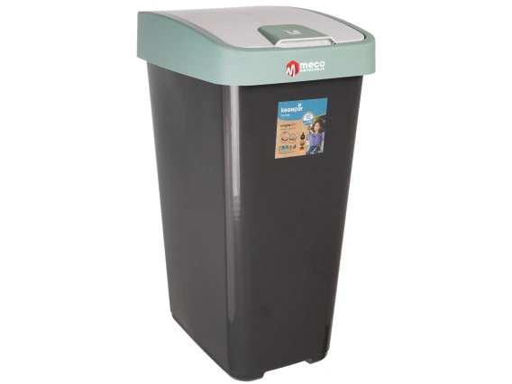 Cos gunoi cu deschidere dubla Keeeper 45 litri H-61cm (Verde Deschis)