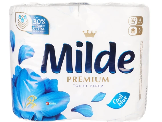 Hartie igienica Milde 4role 3straturi (Cool Blue)