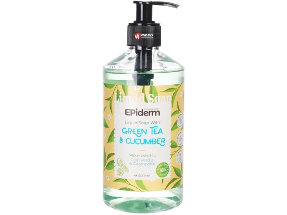 Sapun lichid Epiderm 500ml (Ceai verde si Castravete)