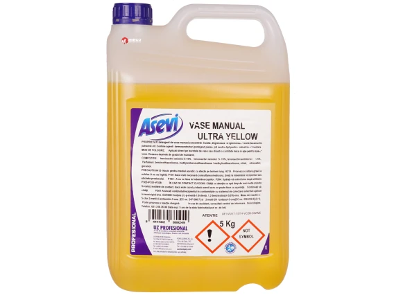 Detergent vase manual Ultra Yellow Asevi Profesional 5KG
