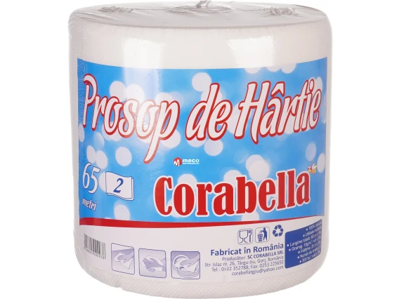 Prosop de hartie Corabella 2 straturi 65 metri