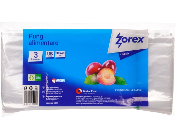 Pungi congelator Zorex 3 kg 100 bucati