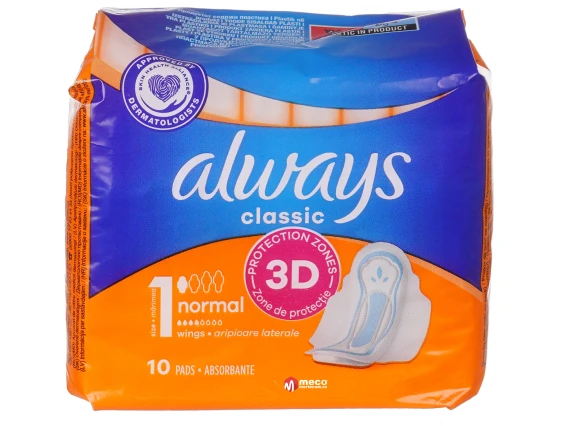 Absorbante cu aripioare laterale Always Classic 10bucati