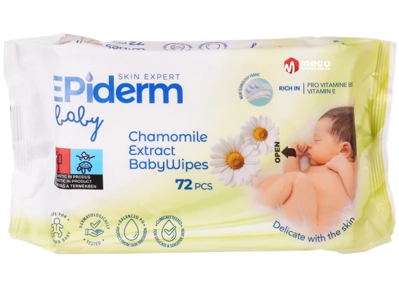 Servetele umede Epiderm Chamomile Extract 72buc