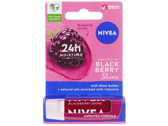 Balsam pentru buze Nivea Blackberry Shine 4.8g