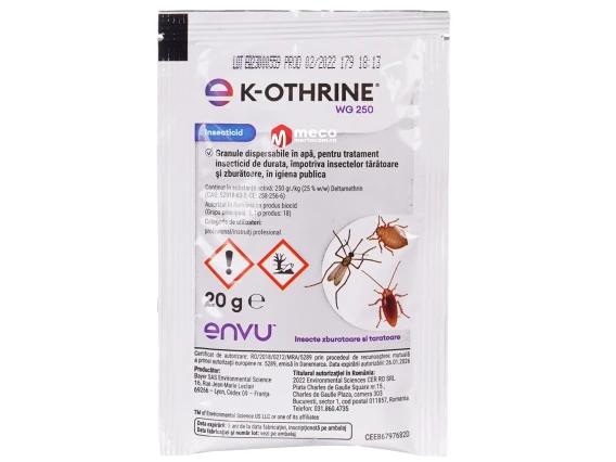 Instecticid taratoare si zburatoare K-Othrine WG250 20g