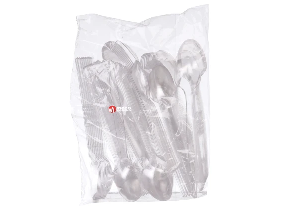 Set lingurite reutilizabile 100 bucati transparente