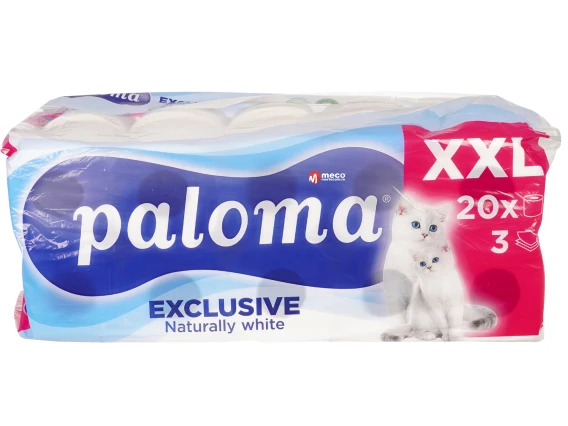 Hartie igienica Paloma parfumata alba 20role 12 metri 3straturi