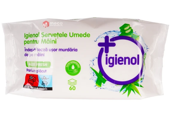 Servetele umede Igienol Aloe Fresh 60 bucati