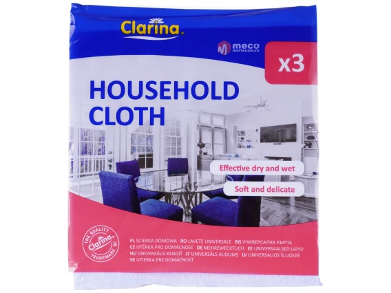 Lavete universale Clarina 3 bucati 33x35cm