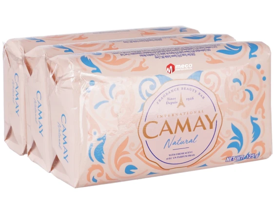 Sapun solid Camay 3x125gr  (Natural)