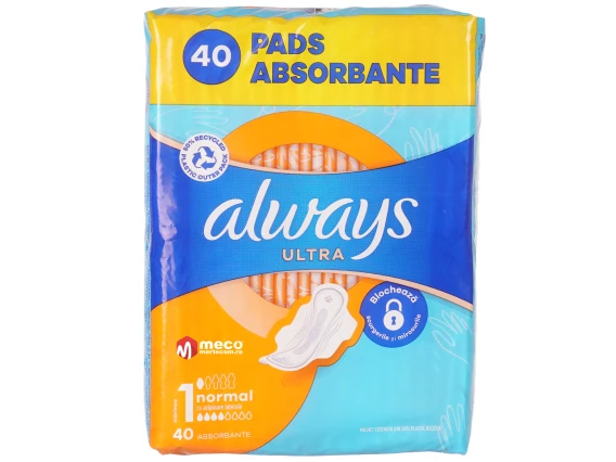 Absorbante cu aripioare laterale Always Ultra 40 bucati