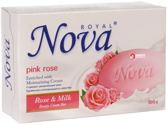 Sapun solid natural Nova Rose&Milk 100g