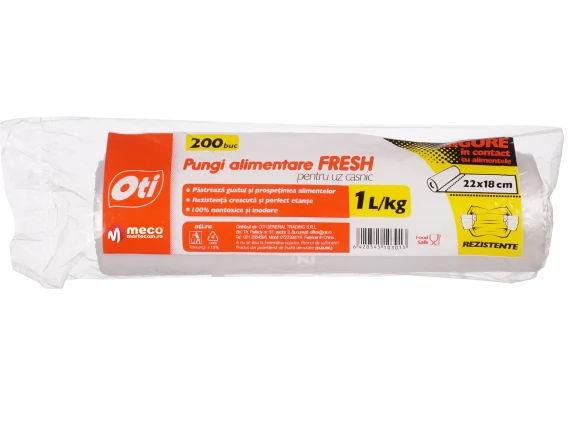 Pungi alimentare Oti Fresh 1kg 200buc 22x18cm