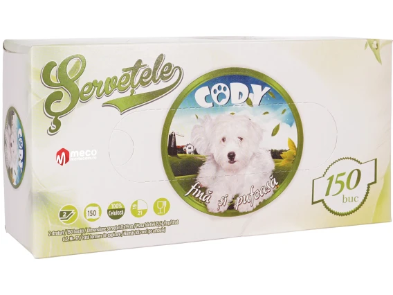 Servetele fine la cutie Cody 2straturi 150bucati