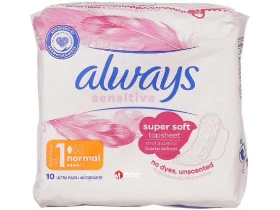 Absorbante Always Sensitive ultra normal 10 bucati